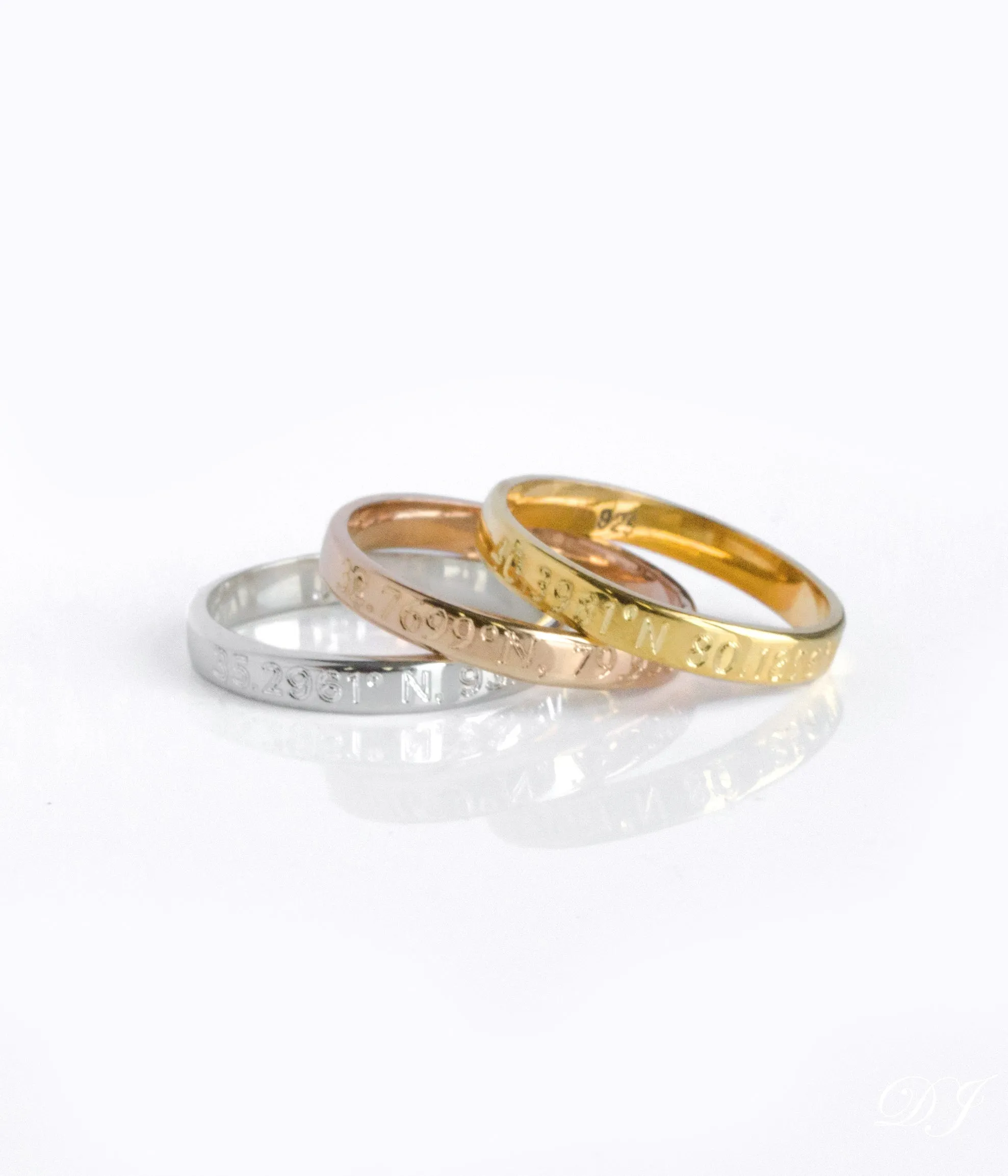 Custom Name Engraved Fingerband Ring [3mm]