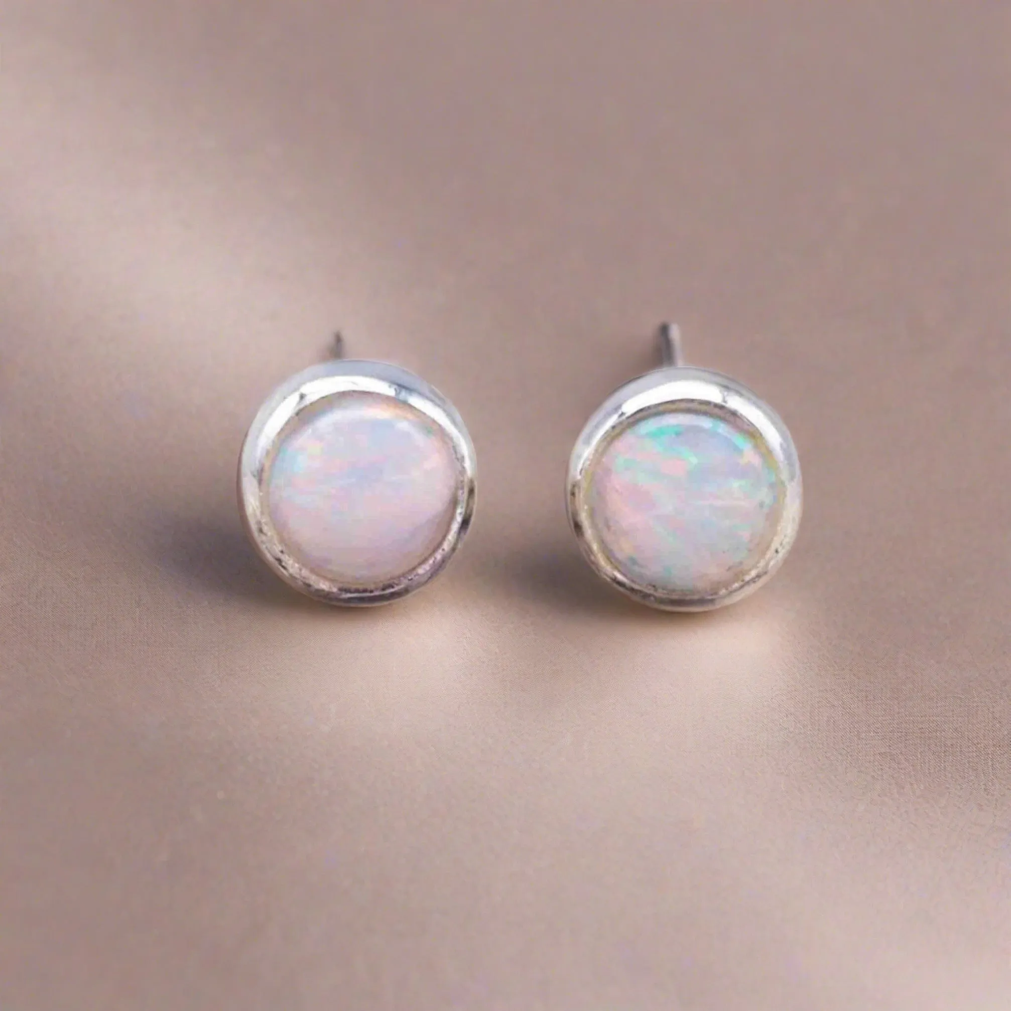 Dainty Australian Opal Earrings