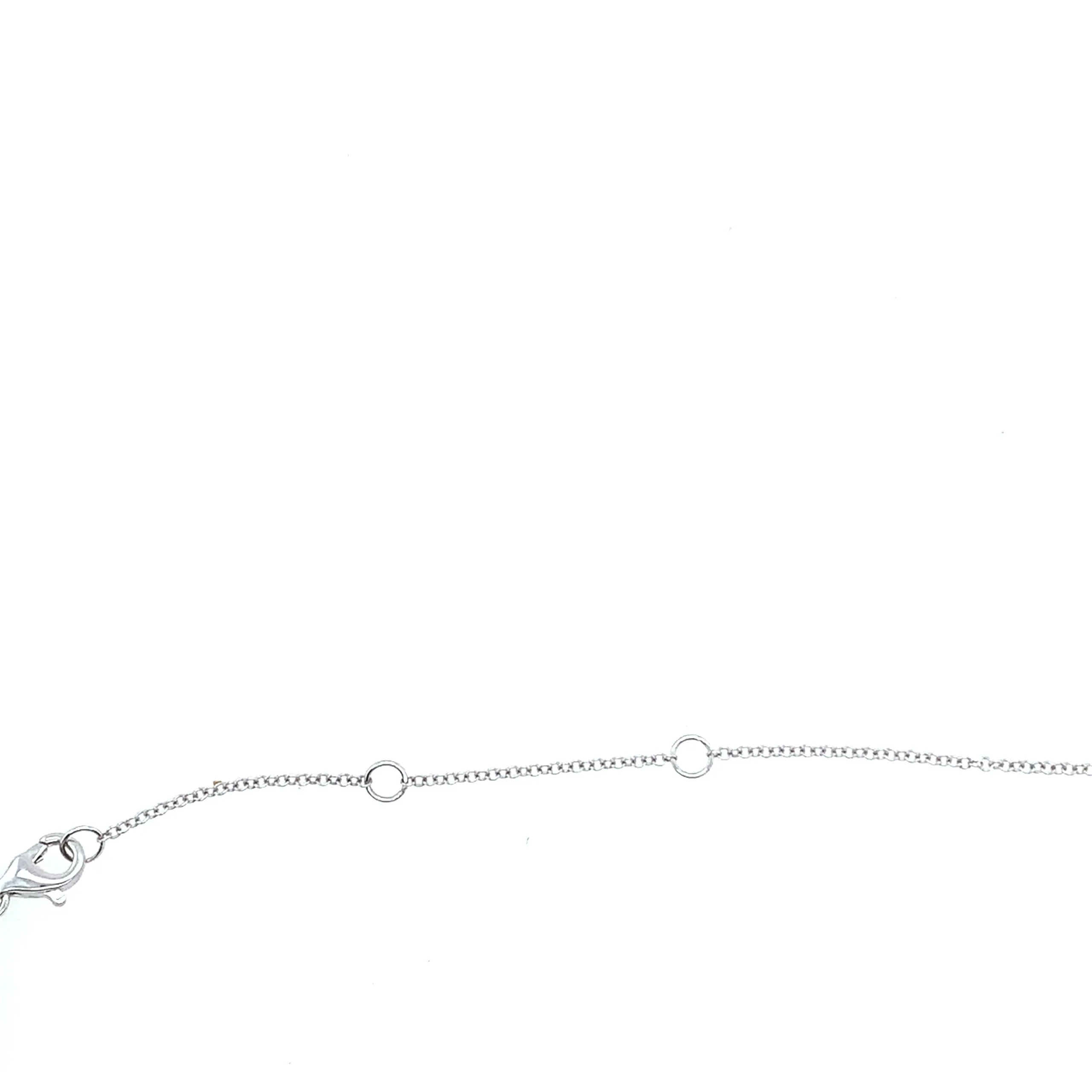 Diamond and Polished Vertical Bar Necklace