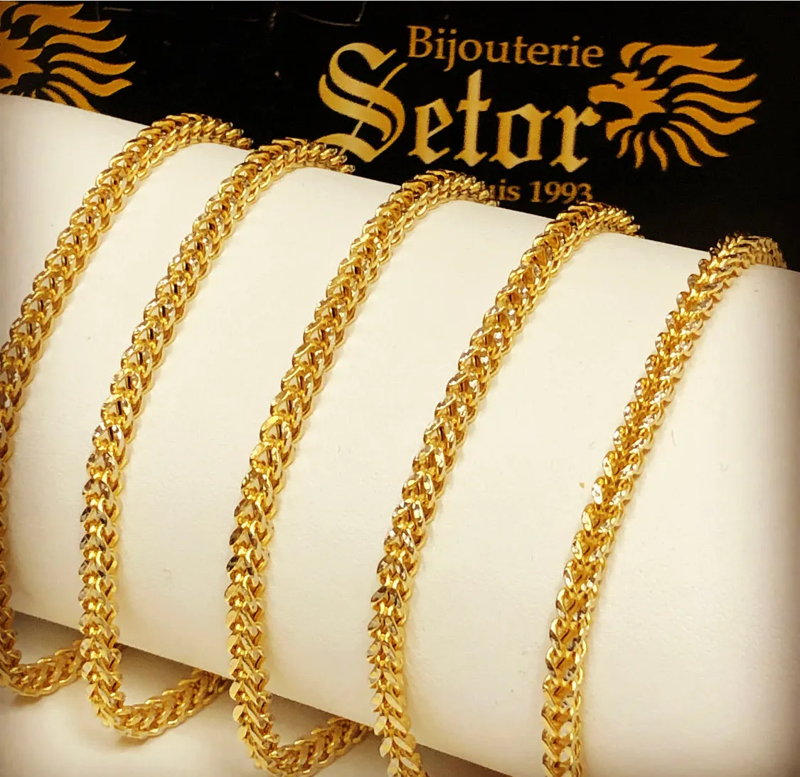Diamond cut Franco bracelet