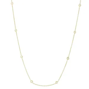 Diamond Eyeglass Chain Necklace