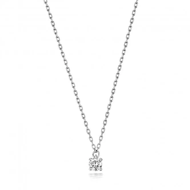Diamond Jewellery 9ct White Gold Diamond Necklace ND133W