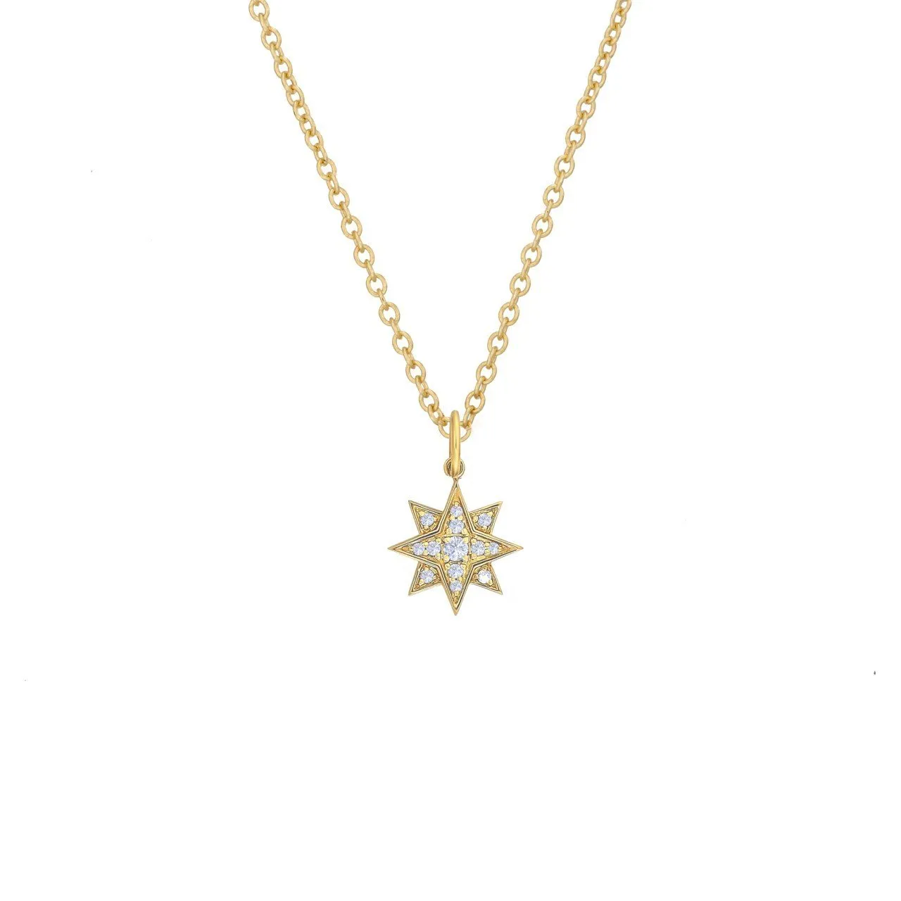 Diamond Starburst Necklace