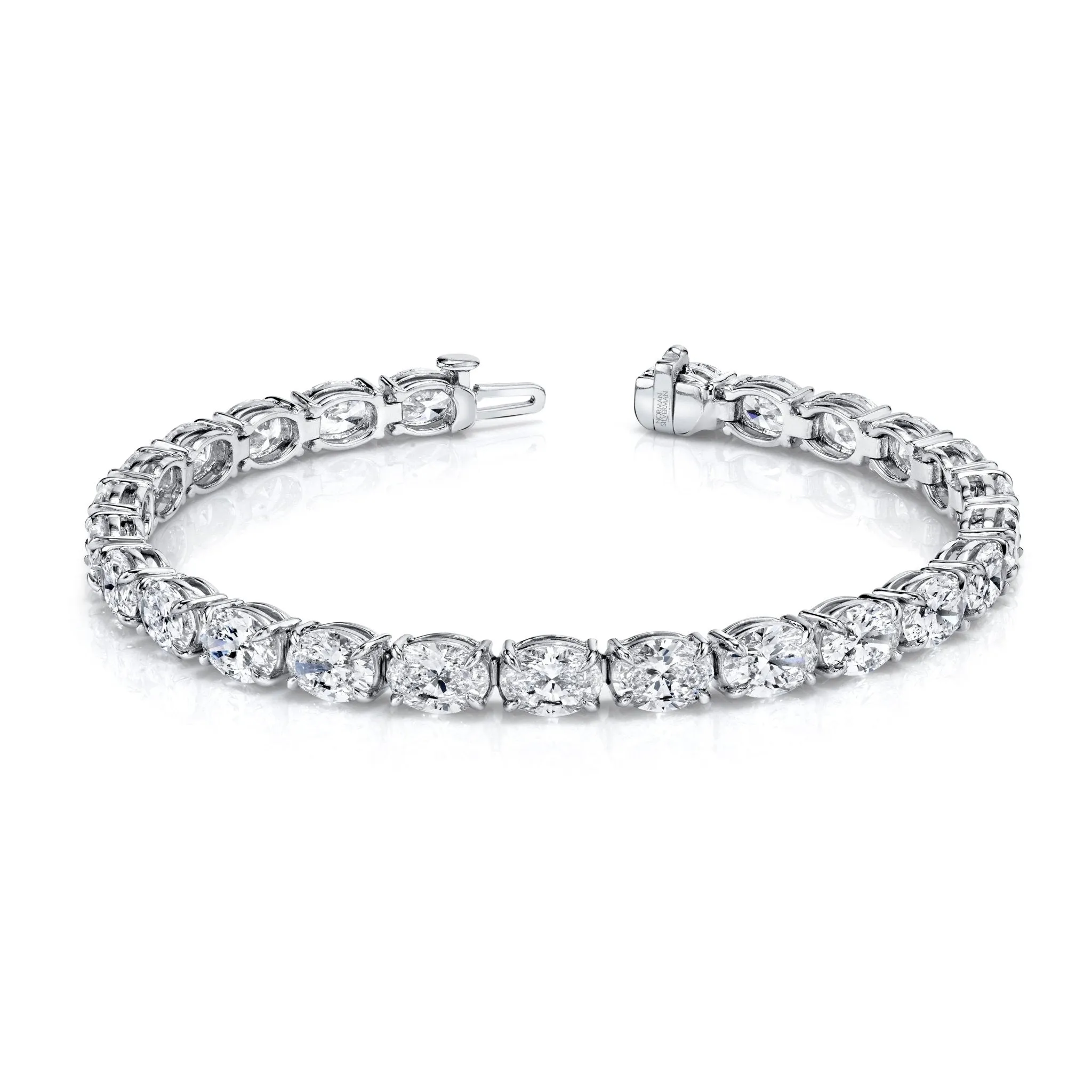 East-West Oval Diamond Bracelet
