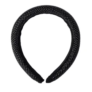 Ebony Metal Mesh Headband in Black