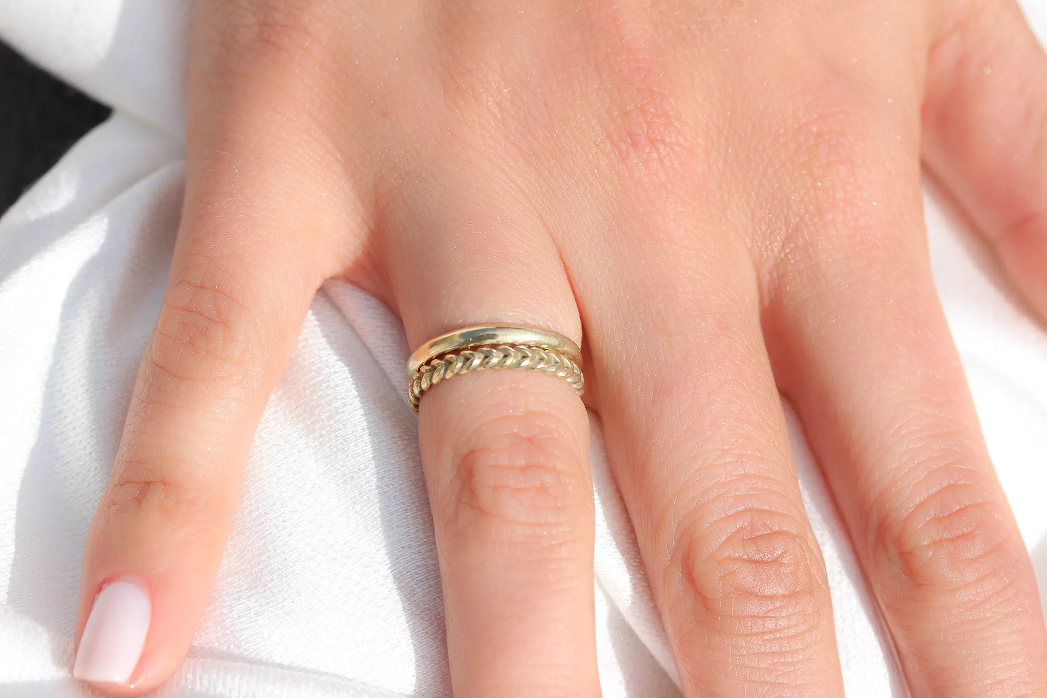 Elizabeth Braided Wedding Band