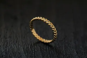Elizabeth Braided Wedding Band