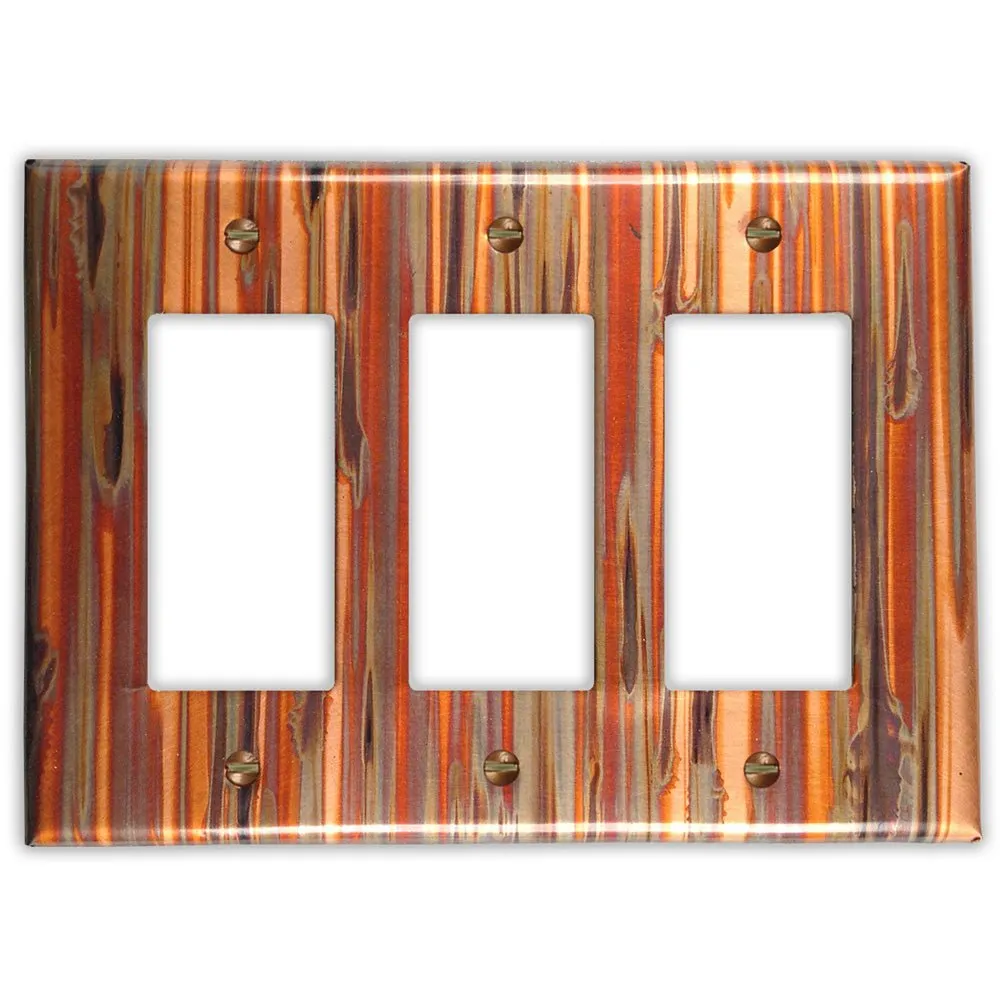 Enchantment Vertical Copper - 3 Rocker Wallplate