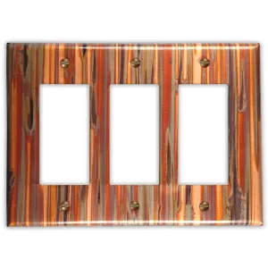 Enchantment Vertical Copper - 3 Rocker Wallplate