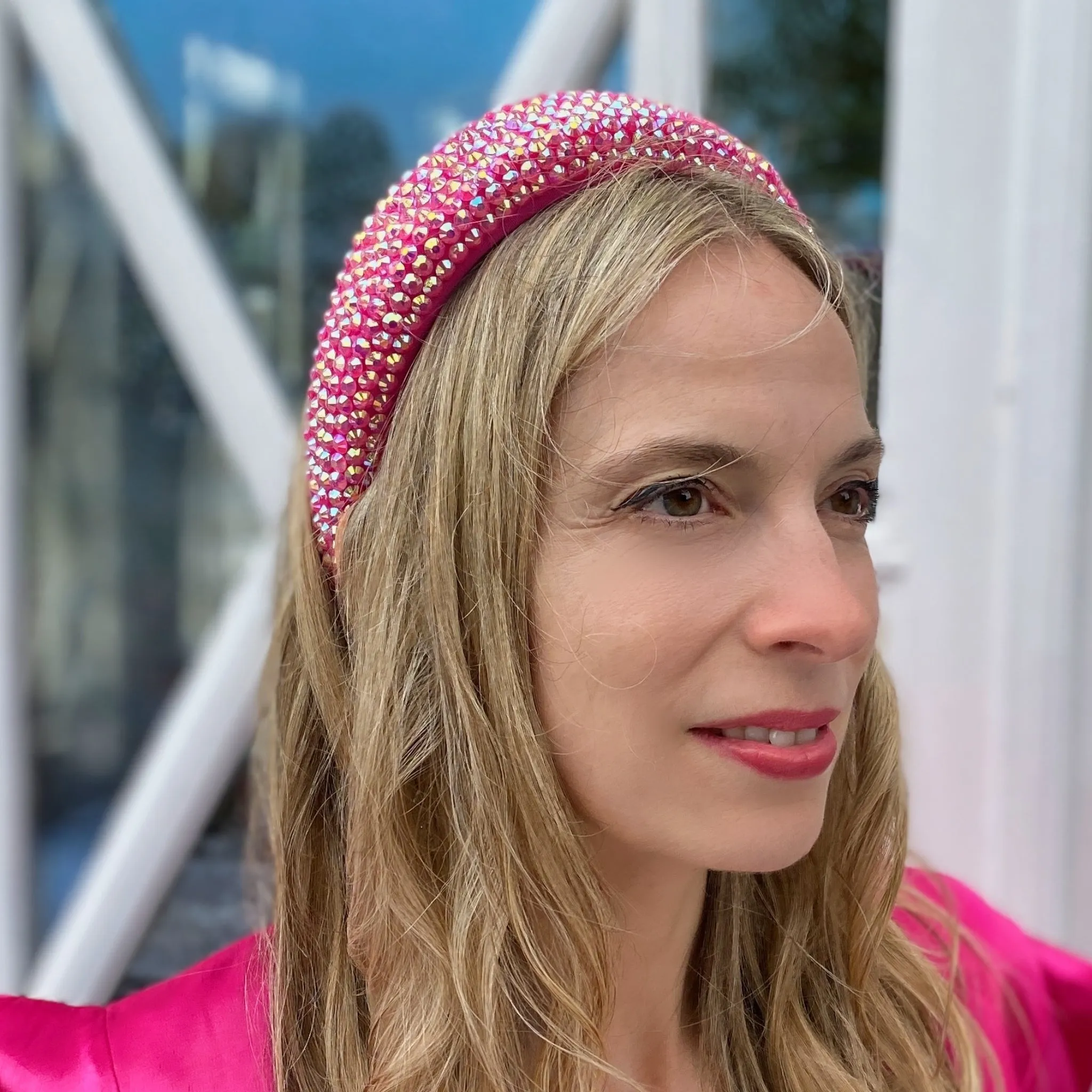 Festival Headband Pink Sparkly Hair Band