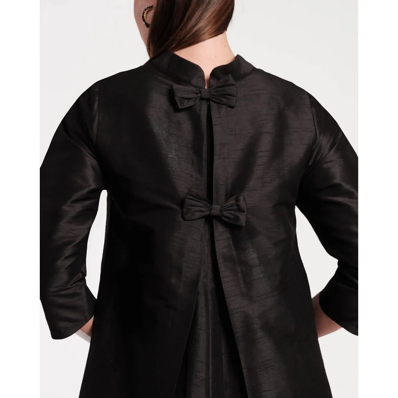 Frances Valentine Diplomat Mini Dress Black