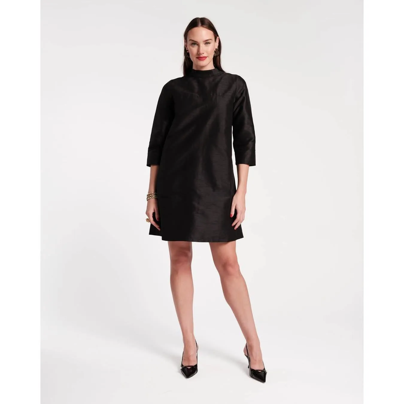 Frances Valentine Diplomat Mini Dress Black