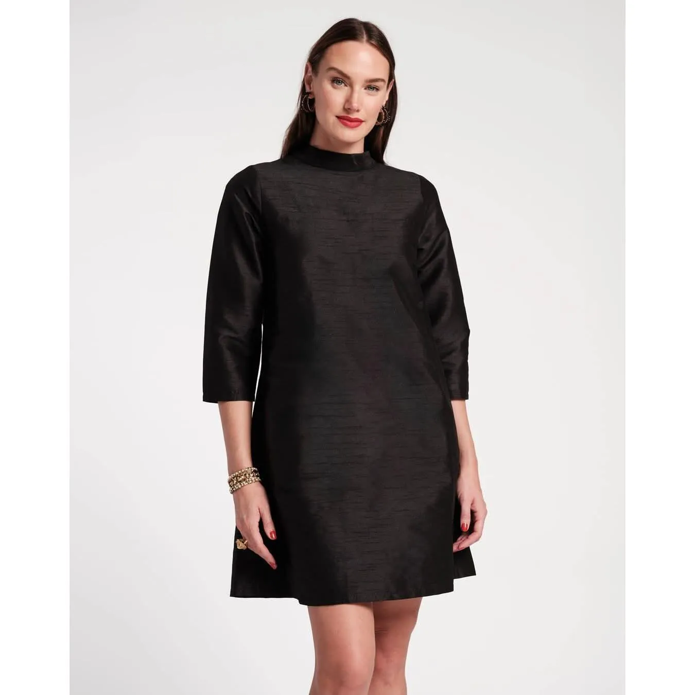 Frances Valentine Diplomat Mini Dress Black