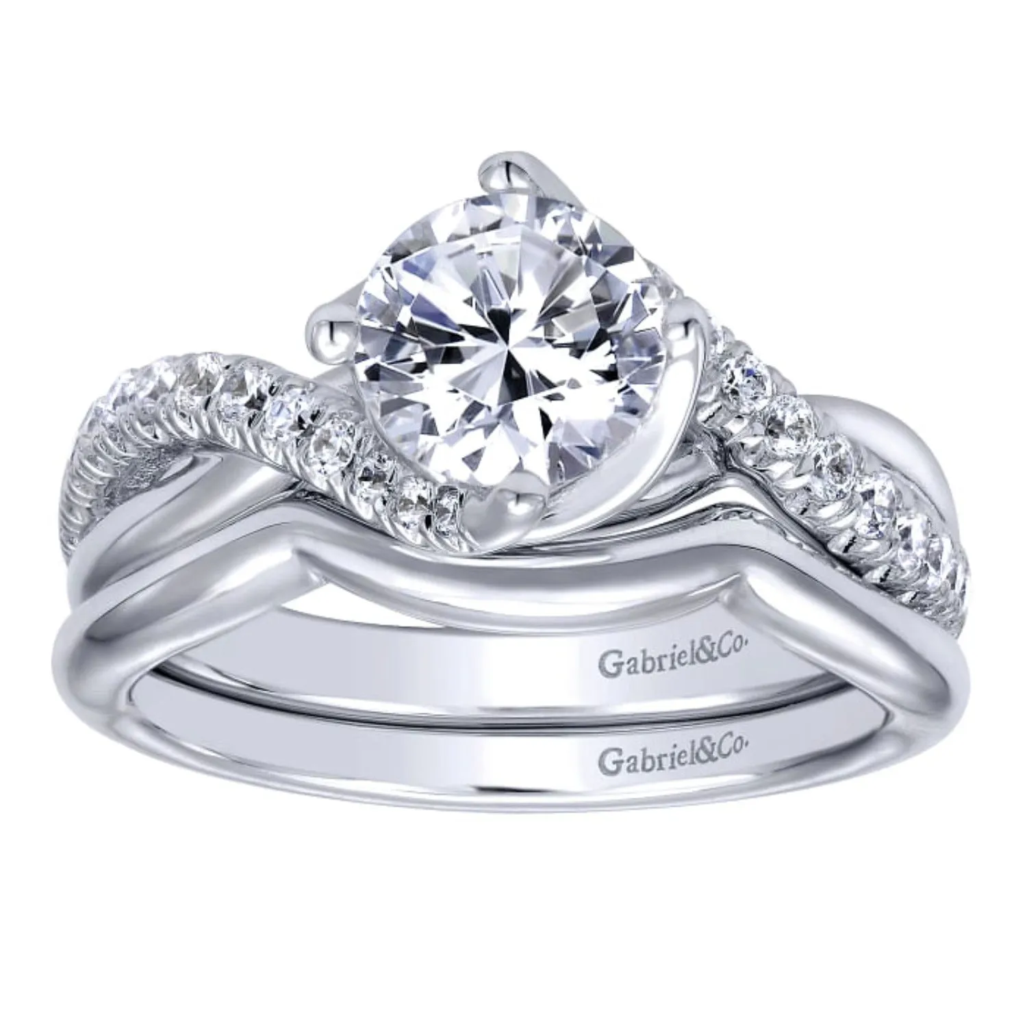 Gabriel & Co. "Skylar" High Polish Wedding Ring