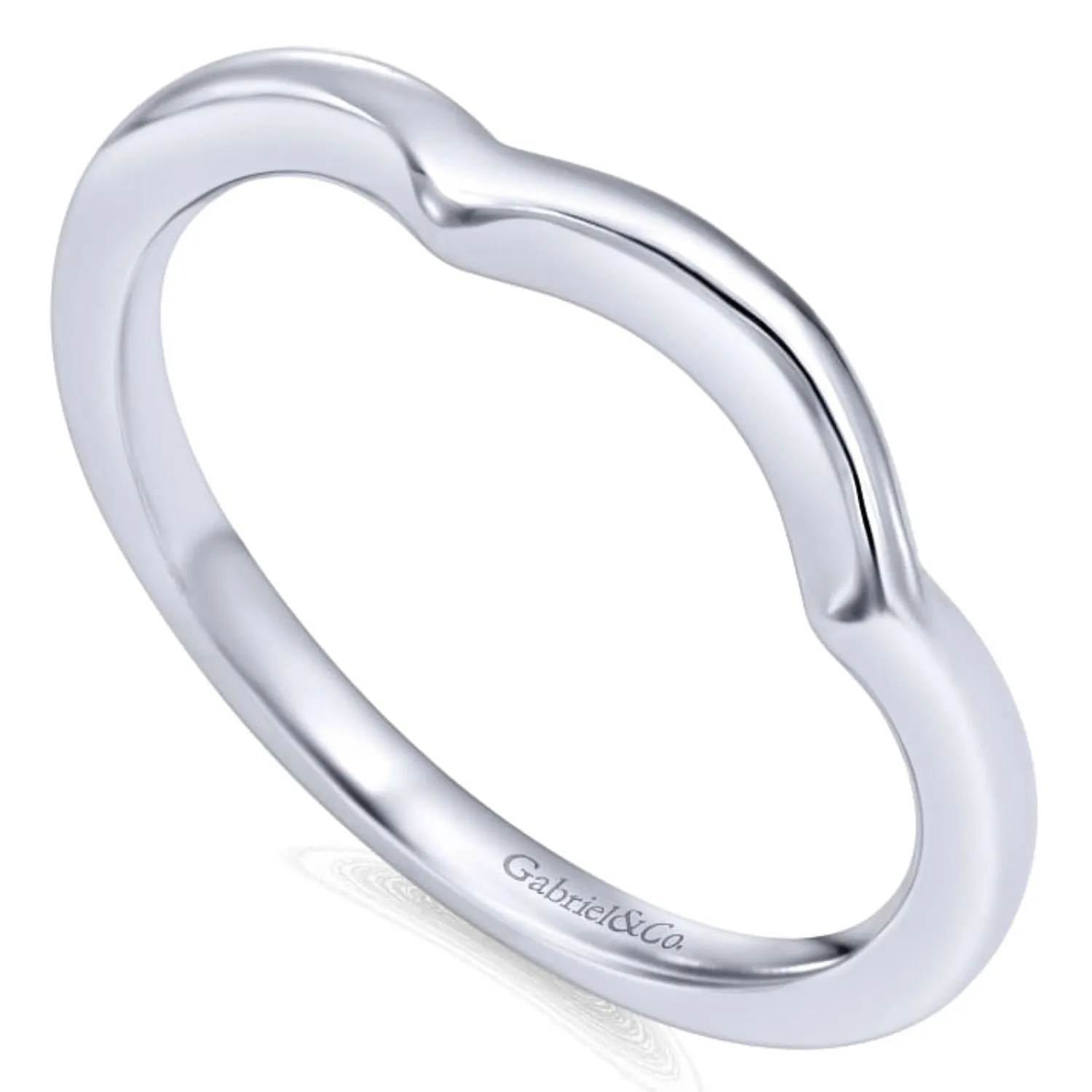 Gabriel & Co. "Skylar" High Polish Wedding Ring
