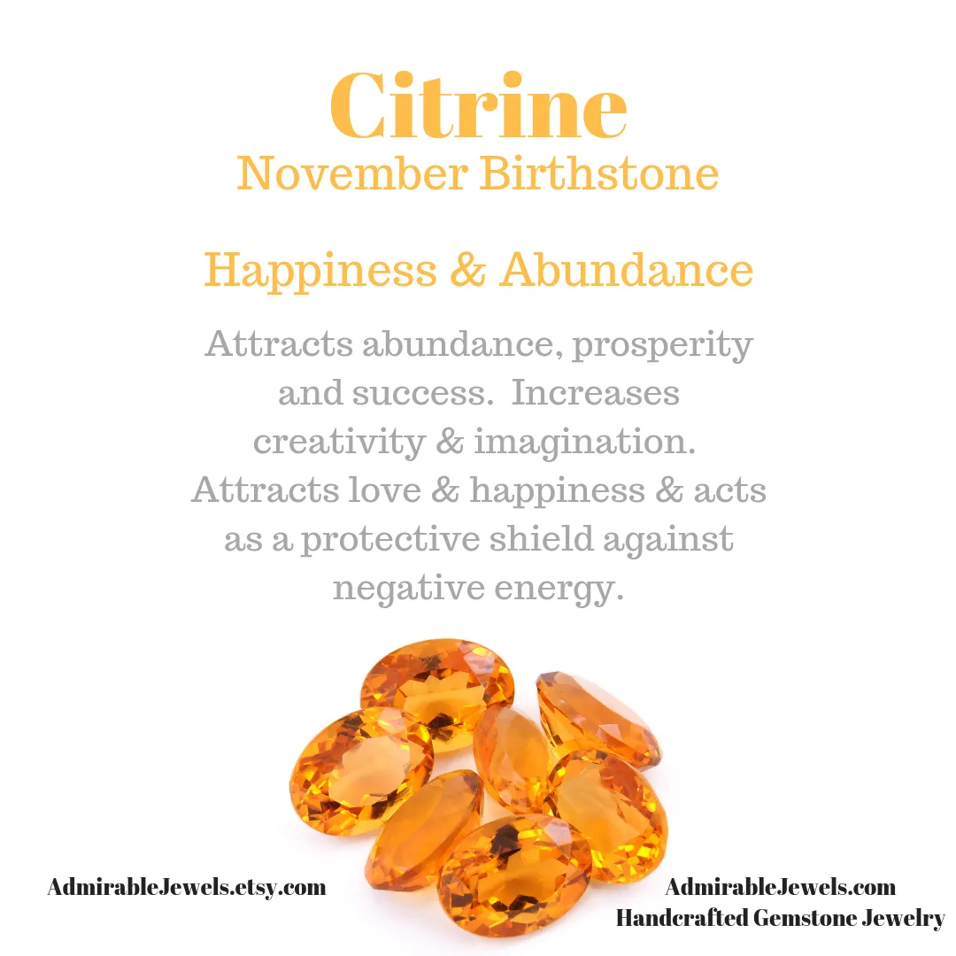 Golden Citrine Pear Briolette Necklace
