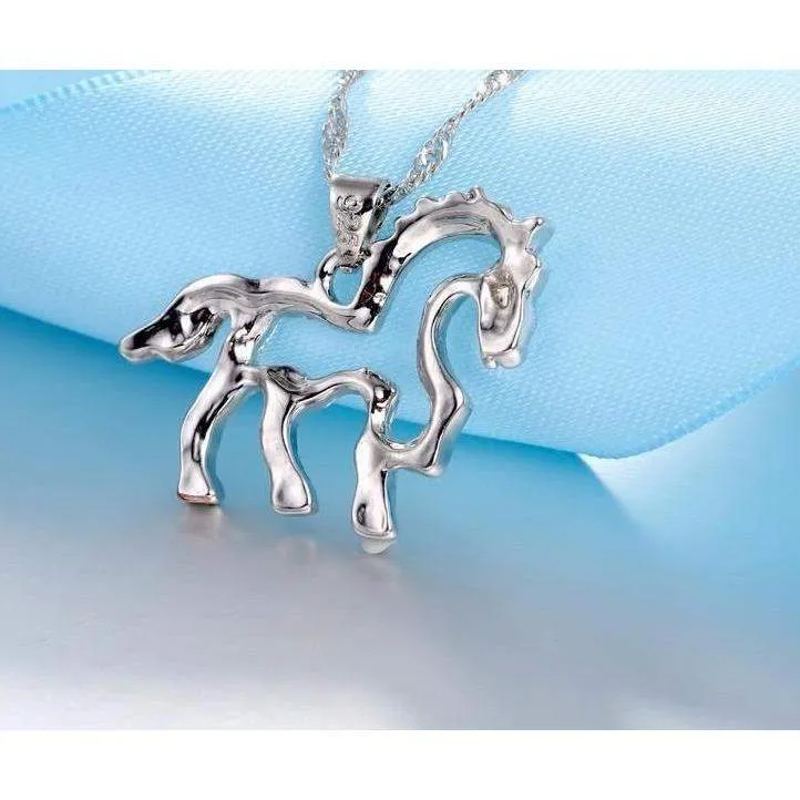 Gorgeous Silver Necklace and CZ Crystal Earrings
