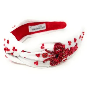 Hand Beaded Lobster Knot Headband