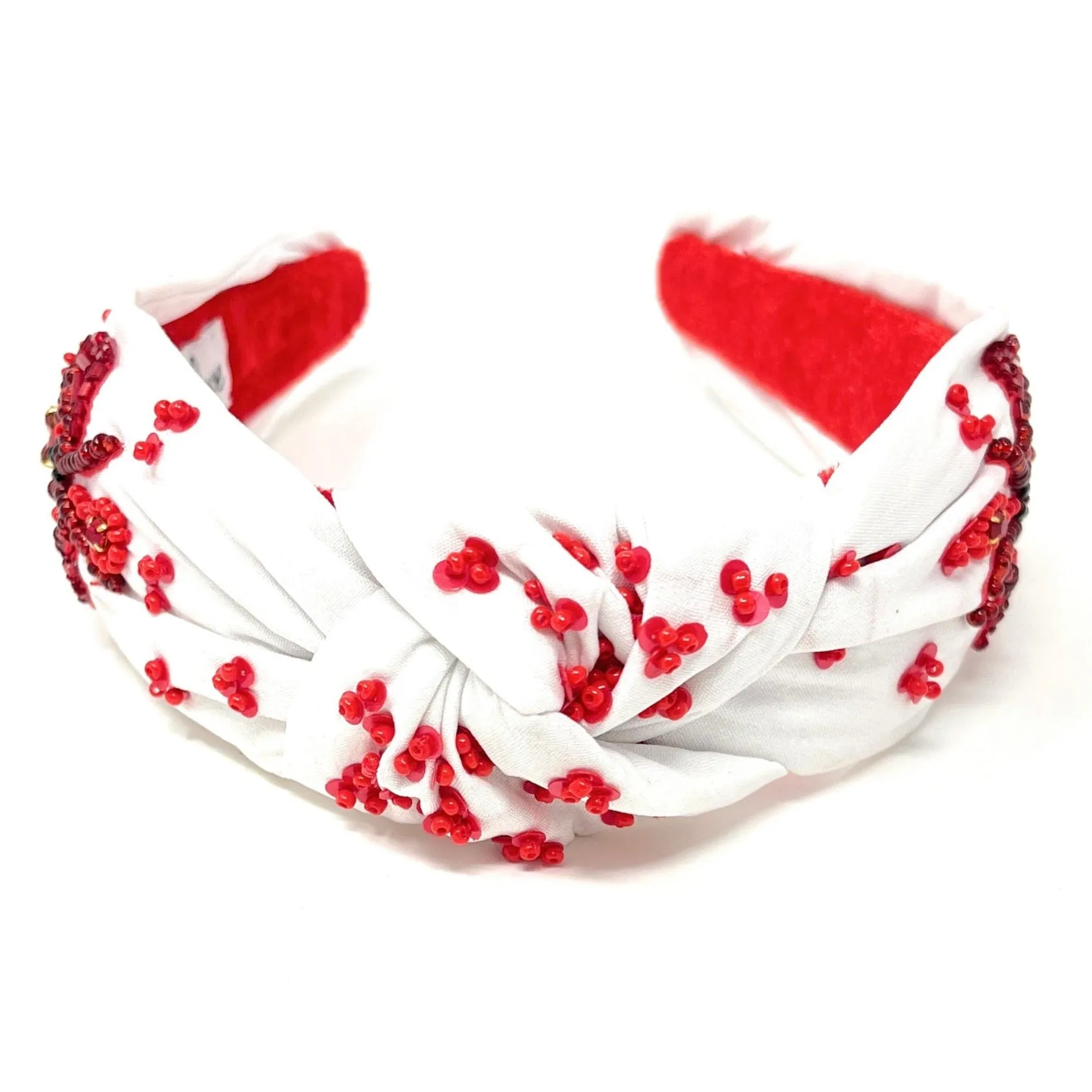 Hand Beaded Lobster Knot Headband