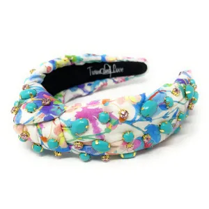 Hand Sewn Dilara Jeweled Knot Headband