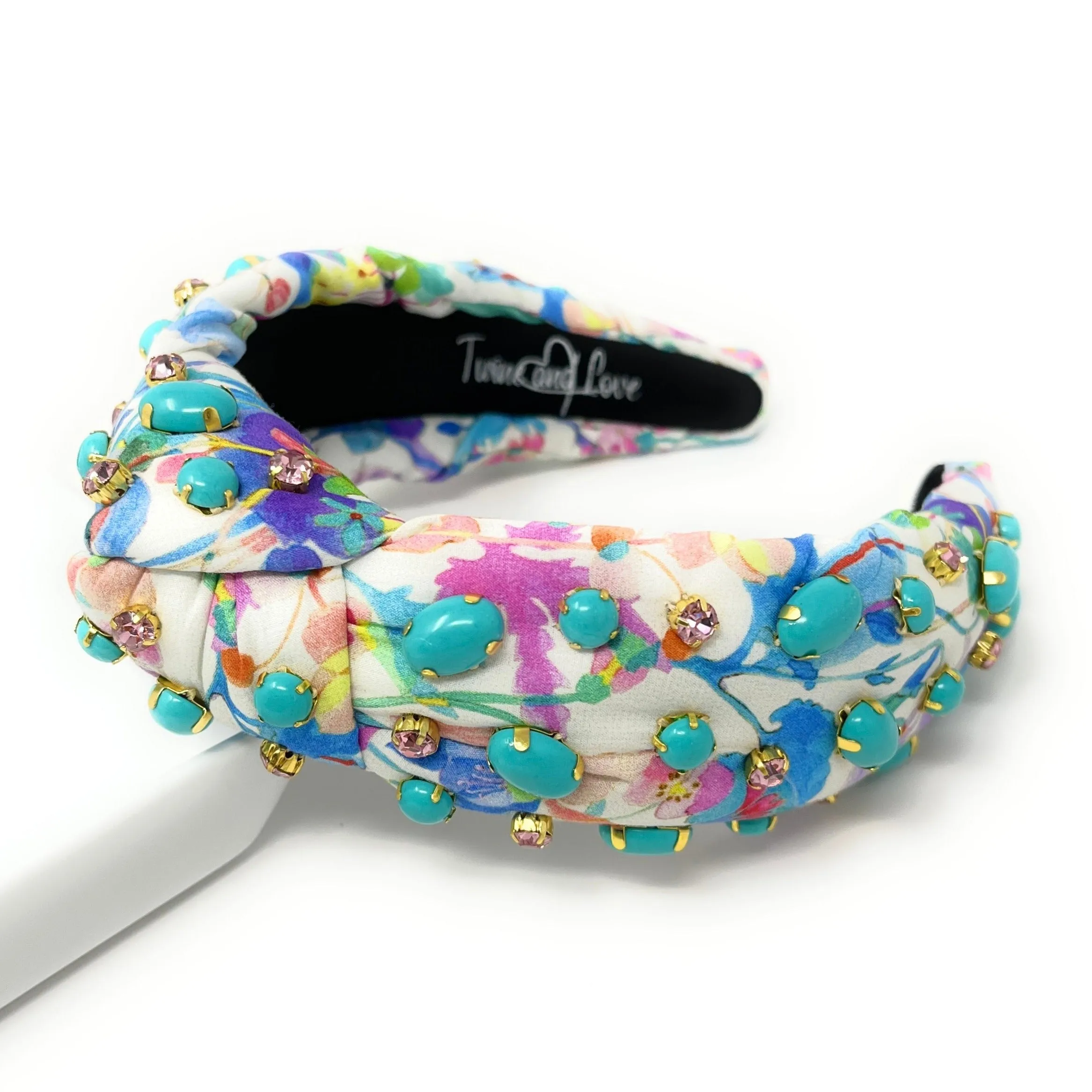 Hand Sewn Dilara Jeweled Knot Headband