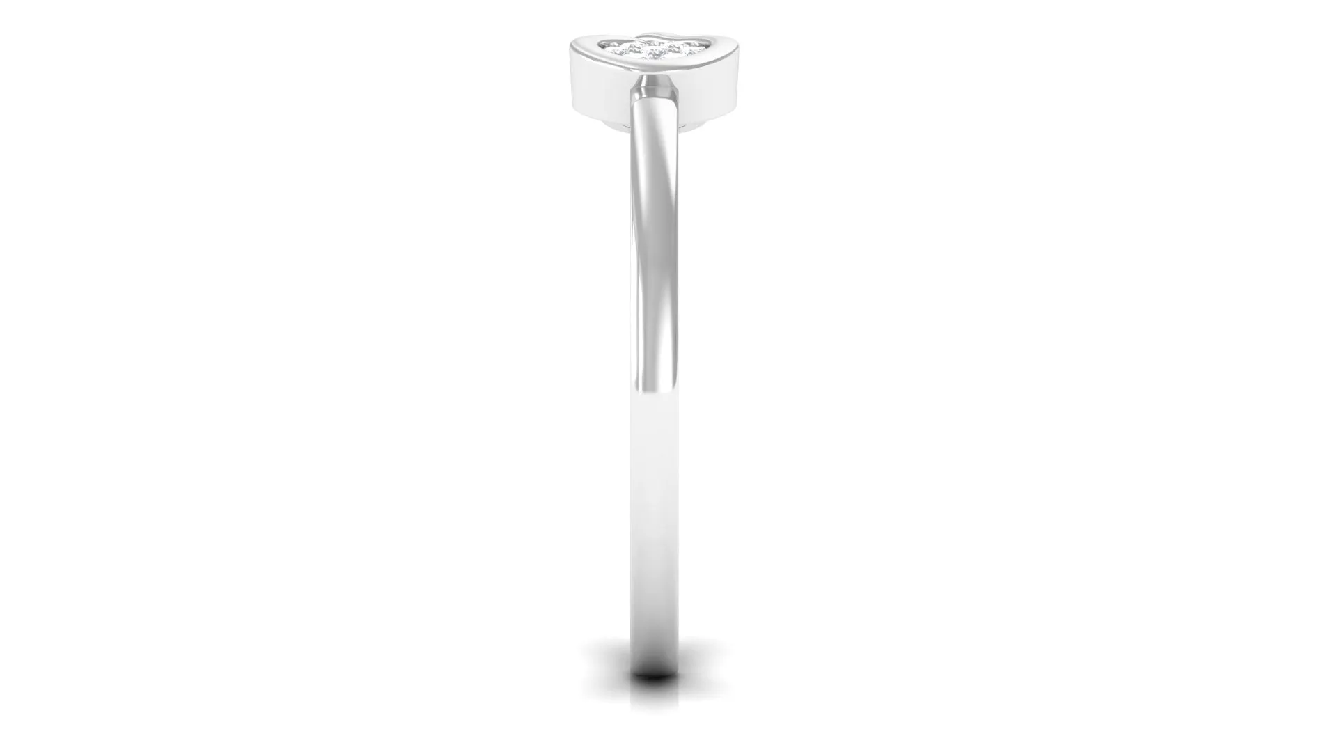 Illusion Set Diamond Promise Ring in Infinity Style