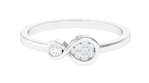 Illusion Set Diamond Promise Ring in Infinity Style