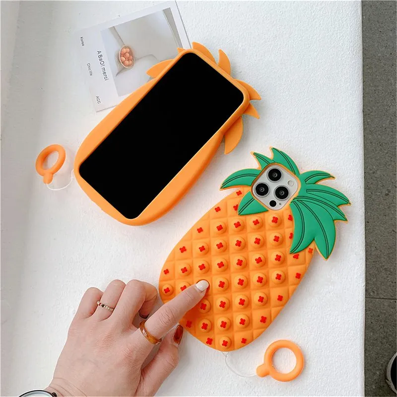 Kawaii Liquid Strawberry iPhone Case