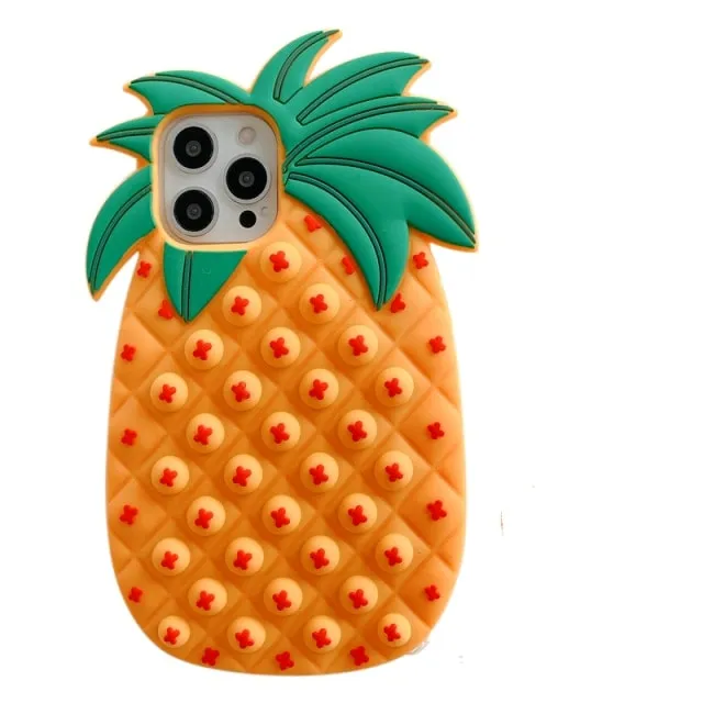Kawaii Liquid Strawberry iPhone Case