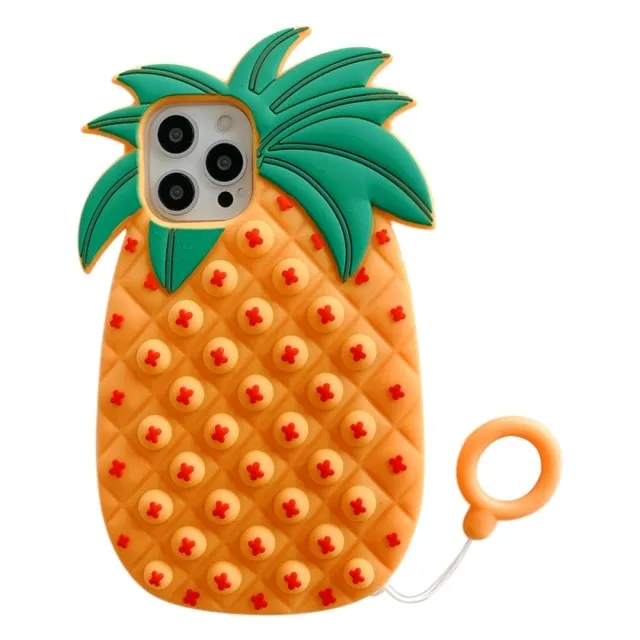 Kawaii Liquid Strawberry iPhone Case