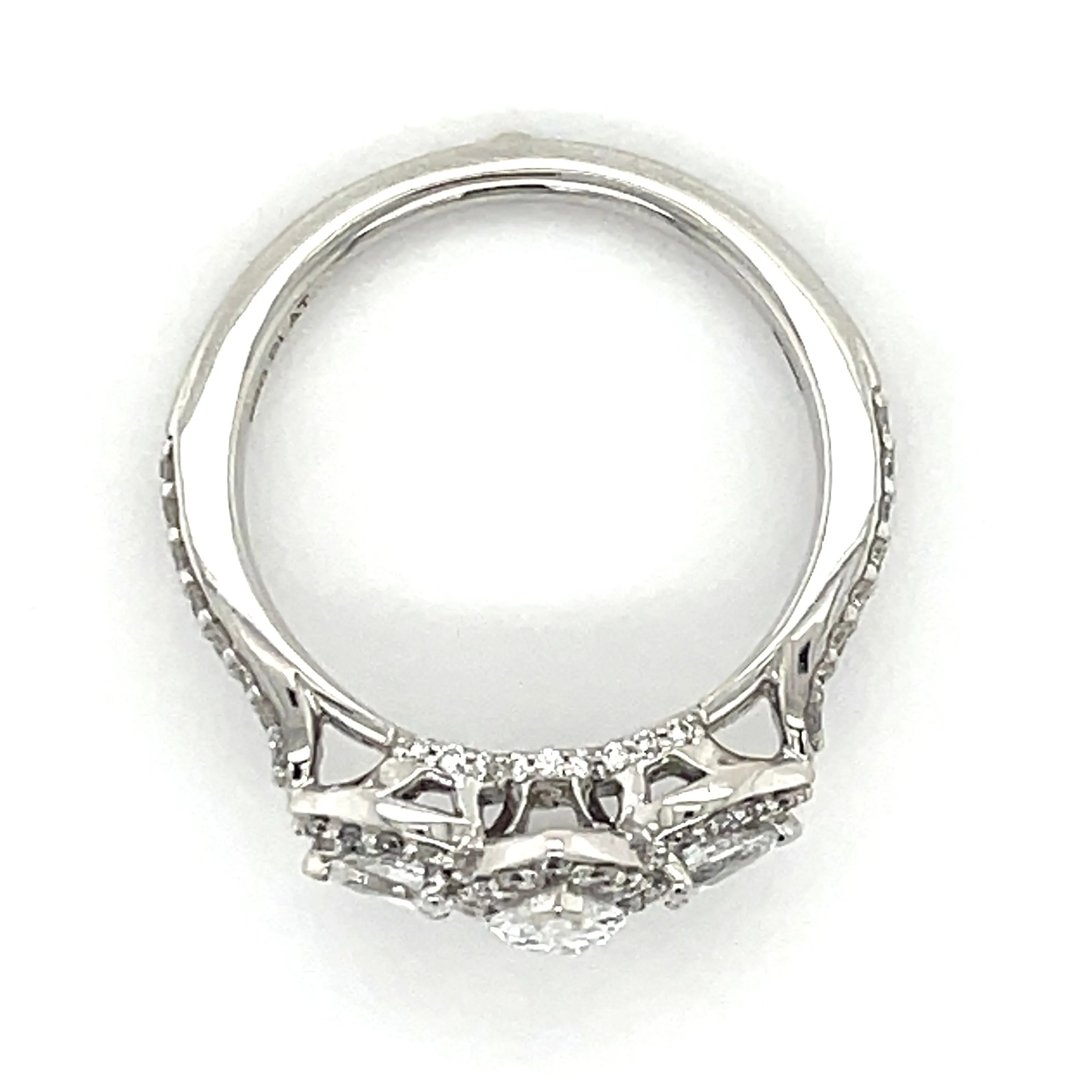 Lexi - Platinum Marquise Earth Grown Diamond Halo Engagement Ring