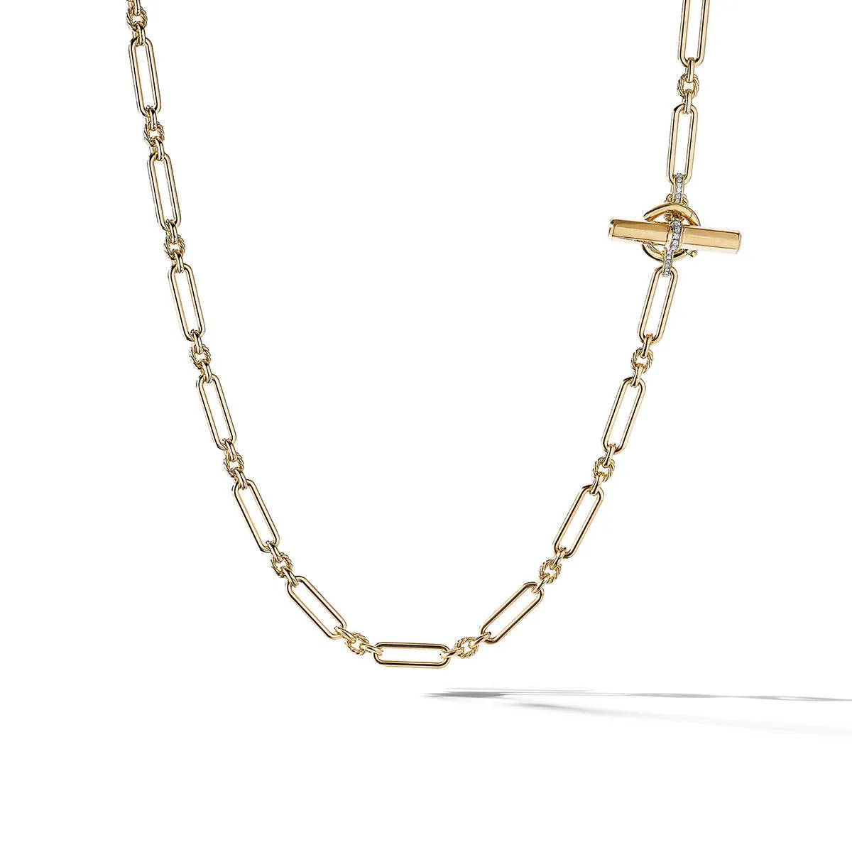 Lexington Necklace in 18K Yellow Gold with Pave Diamonds