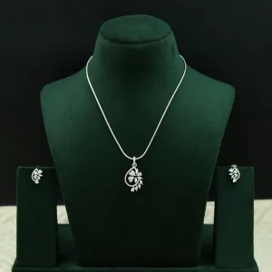 Light Zircon/AD Pendant Set 12886-31