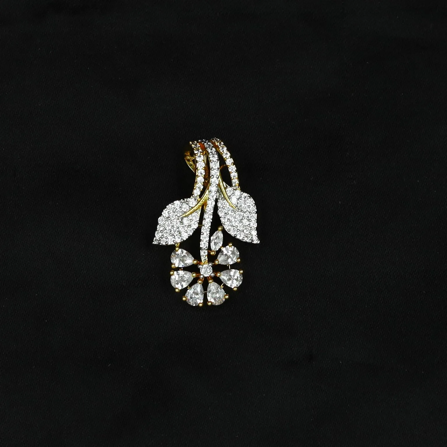 Light Zircon/AD Pendant Set 12897-31