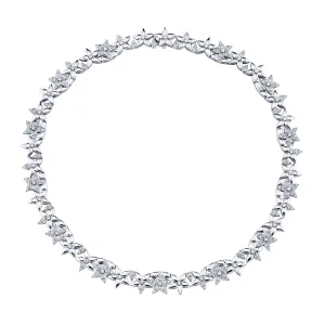 Lily Artisan Pave Diamond Collar Necklace