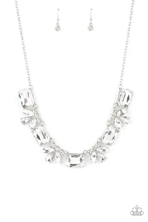 Long Live Sparkle - White Necklace - Paparazzi Accessories