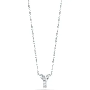 Love Letter Y Pendant with Diamonds