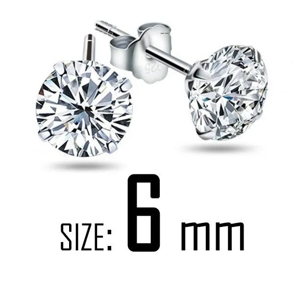 MALANDA 2018 New Fashion White Crystal Zircon 925 Sterling Silver Channel Stud Earrings For Women Wedding Jewelry Drop shipping