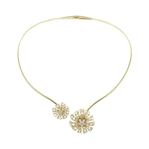 Maria Canale 16-Inch Floral Hinged Necklace