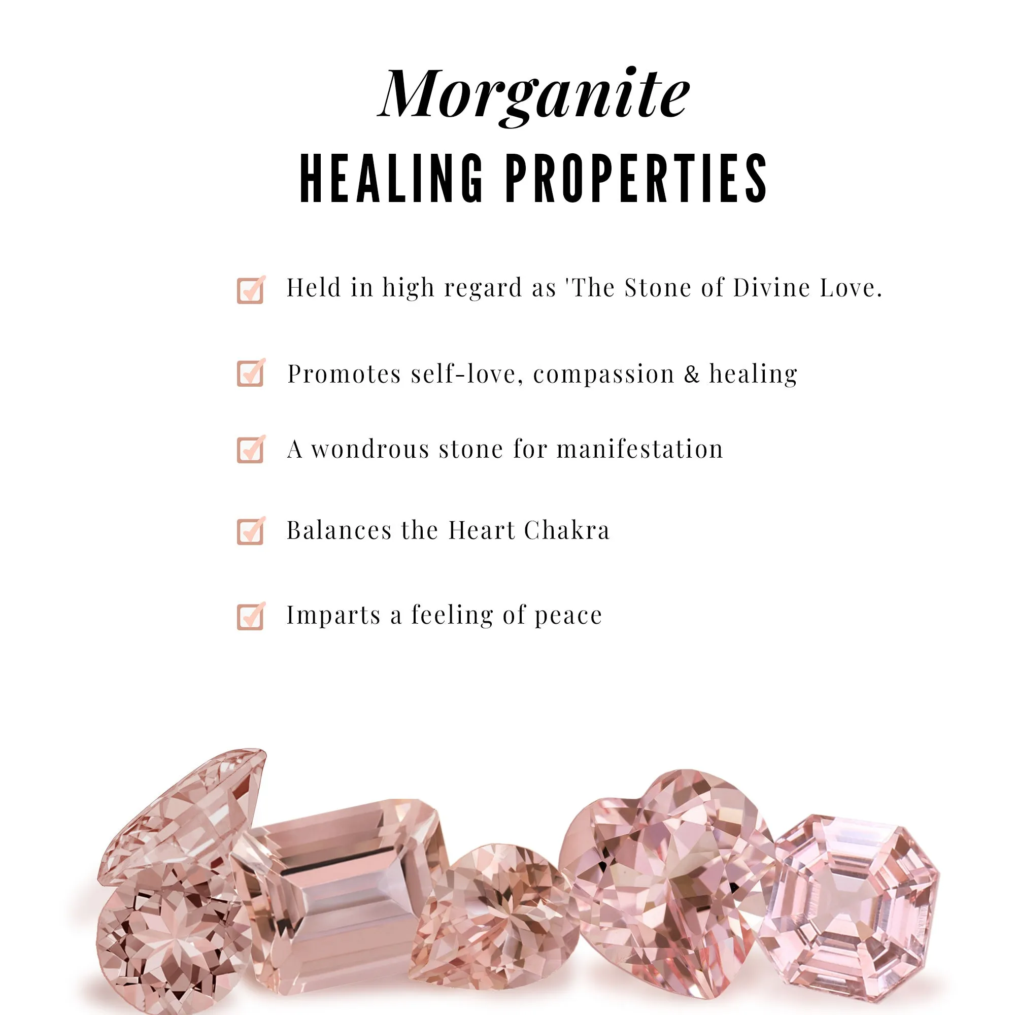 Marquise Cut Morganite Stackable Ring Set with Diamond