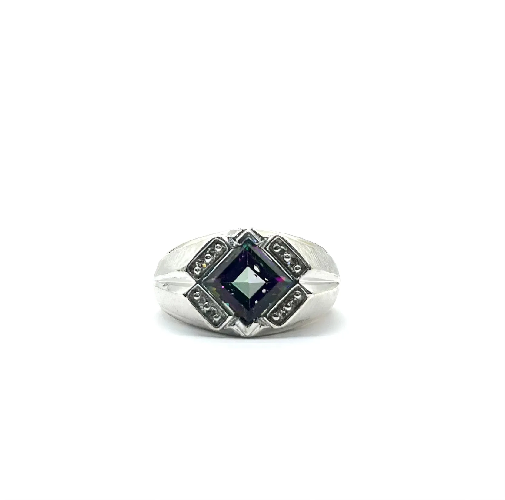 Men’s Sterling Mystic Topaz Ring