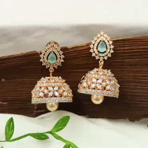 Mint Green Zircon/AD Earring 18048-5230