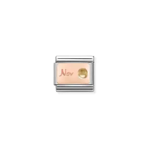 Nomination Classic Rose Gold November Charm