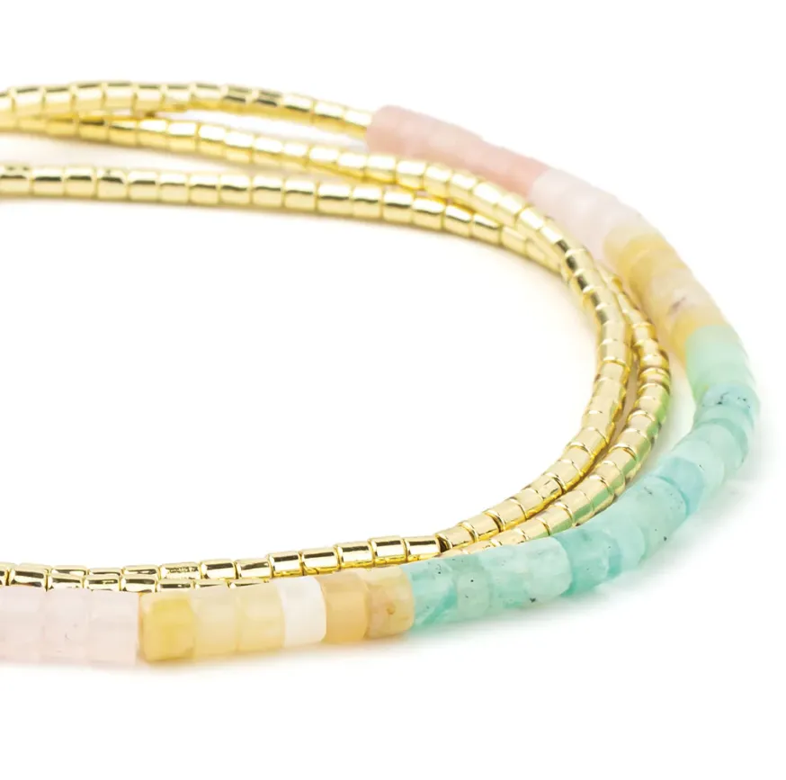 Ombre Stone Wrap - Daybreak/Gold