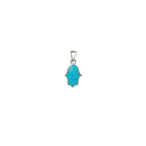 Opan Hamsa Hand Pendant (Silver)