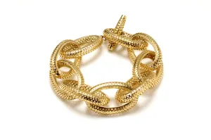 Oval Crownwork Link Bracelet