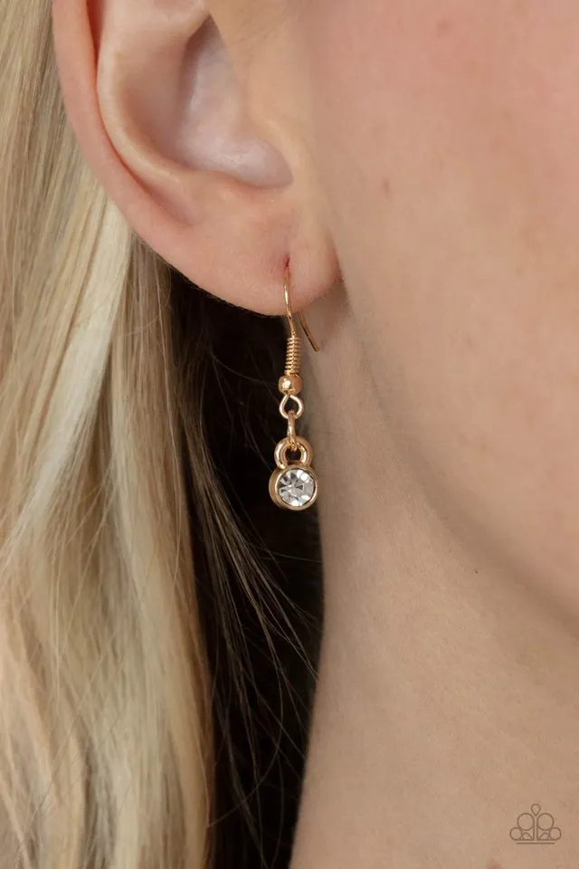 Paparazzi Necklace ~ Deluxe Diadem - Gold
