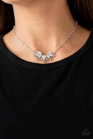 Paparazzi Necklace ~ Deluxe Diadem - White