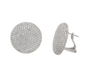 Pavé Circle Earrings