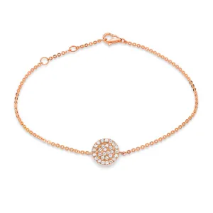 Pave Disc Bracelet